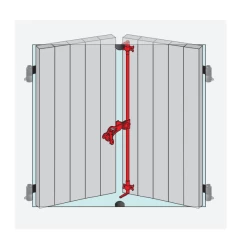 Accessoires Montage Espagnolette Ronde Provence Torbel Zinc Blanc