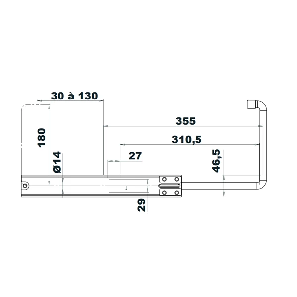 Verrouille Volet Double 1 Vantail Noir Diamètre 14 Mm 3517650583793 4 Verrouille Volet Double 1 Vantail Noir Diamètre 14 Mm 3517650583793 – Image 2