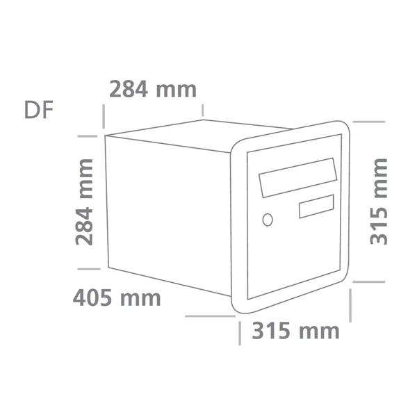 Boîte Aux Lettres Passemur à Encastrer Decayeux Channel - Double Face Gris RAL 7037 4 Boîte Aux Lettres Passemur à Encastrer Decayeux Channel - Double Face Gris RAL 7037 – Image 2