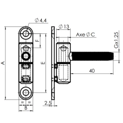 Monin Fiche Paumelle à Visser Pour Porte Et Fenêtre En PVC -Bosch Soldes fiche paumelle2