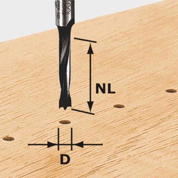 Foret Chevilles Tourillons HW S8 D5/30 Z Festool Queue Ø 8 Mm 5 X 30 Mm 4 Foret Chevilles Tourillons HW S8 D5/30 Z Festool Queue Ø 8 Mm 5 X 30 Mm – Image 2