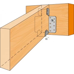 Sabot à Pente Réglable SPR Largeur 38 Mm Simpson Strong-Tie SPR38/120 -Bosch Soldes imageproduct349869 2