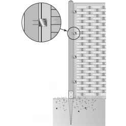 Connecteur De Palissade Inox A2 6 Pièces Simpson Strong-Tie CPIX/B
