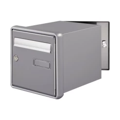 Boîte Aux Lettres Passemur à Encastrer Decayeux Channel - Double Face Gris RAL 7037