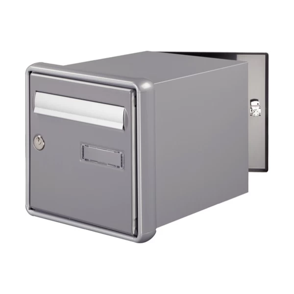 Boîte Aux Lettres Passemur à Encastrer Decayeux Channel - Double Face Gris RAL 7037 3 Boîte Aux Lettres Passemur à Encastrer Decayeux Channel - Double Face Gris RAL 7037