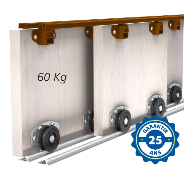 Ensemble Porte Coulissante De Placard Mantion Pico 60 - 3 Mètres 3 Ensemble Porte Coulissante De Placard Mantion Pico 60 - 3 Mètres