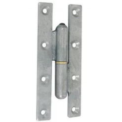 Paumelle Picarde Clémenson Droit Acier Brut Bague Laiton - 190 X 80 Mm -Bosch Soldes picd