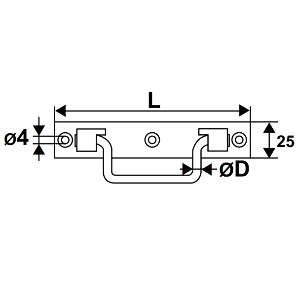 Poignée Sur Platine Torbel St Étienne Acier Zingué Blanc Longueur 160 Mm 4 Poignée Sur Platine Torbel St Étienne Acier Zingué Blanc Longueur 160 Mm – Image 2