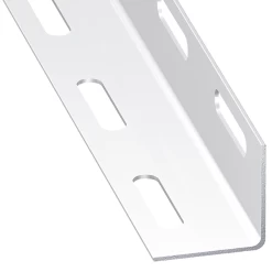 Cornière égale Perforée Acier Laminé Froid époxy Blanc 38 X 38 Mm2 M